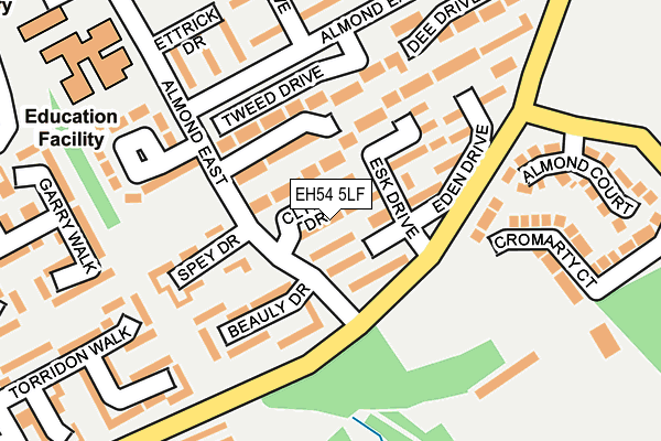 EH54 5LF map - OS OpenMap – Local (Ordnance Survey) EH54 5LF map - OS OpenMap – Local (Ordnance Survey)