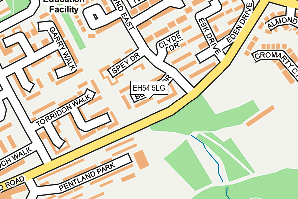 EH54 5LG map - OS OpenMap – Local (Ordnance Survey) EH54 5LG map - OS OpenMap – Local (Ordnance Survey)
