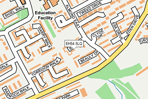 EH54 5LQ map - OS OpenMap – Local (Ordnance Survey) EH54 5LQ map - OS OpenMap – Local (Ordnance Survey)