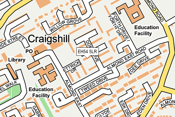 EH54 5LR map - OS OpenMap – Local (Ordnance Survey) EH54 5LR map - OS OpenMap – Local (Ordnance Survey)