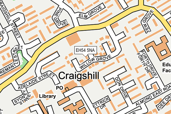 EH54 5NA map - OS OpenMap – Local (Ordnance Survey) EH54 5NA map - OS OpenMap – Local (Ordnance Survey)