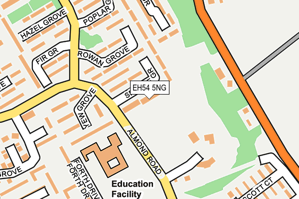 EH54 5NG map - OS OpenMap – Local (Ordnance Survey) EH54 5NG map - OS OpenMap – Local (Ordnance Survey)