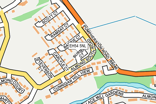 EH54 5NL map - OS OpenMap – Local (Ordnance Survey) EH54 5NL map - OS OpenMap – Local (Ordnance Survey)