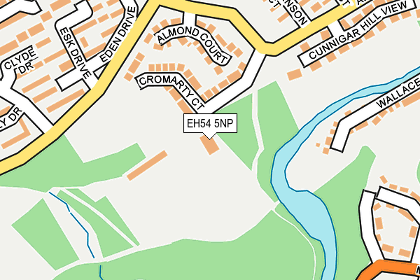 EH54 5NP map - OS OpenMap – Local (Ordnance Survey) EH54 5NP map - OS OpenMap – Local (Ordnance Survey)