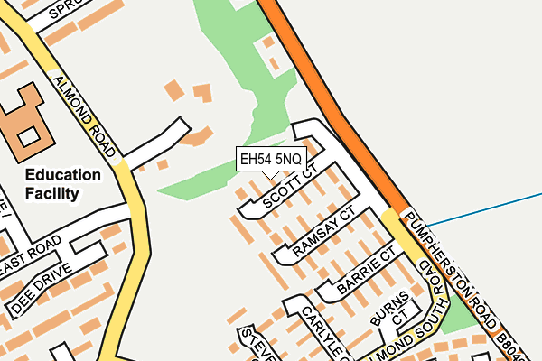 EH54 5NQ map - OS OpenMap – Local (Ordnance Survey) EH54 5NQ map - OS OpenMap – Local (Ordnance Survey)