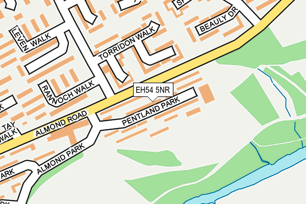 EH54 5NR map - OS OpenMap – Local (Ordnance Survey) EH54 5NR map - OS OpenMap – Local (Ordnance Survey)