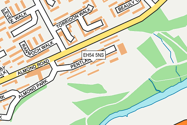 EH54 5NS map - OS OpenMap – Local (Ordnance Survey) EH54 5NS map - OS OpenMap – Local (Ordnance Survey)