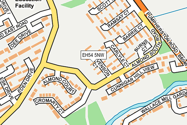 EH54 5NW map - OS OpenMap – Local (Ordnance Survey) EH54 5NW map - OS OpenMap – Local (Ordnance Survey)