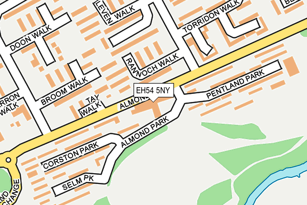 EH54 5NY map - OS OpenMap – Local (Ordnance Survey) EH54 5NY map - OS OpenMap – Local (Ordnance Survey)
