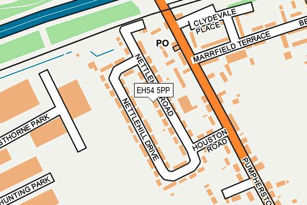 EH54 5PP map - OS OpenMap – Local (Ordnance Survey) EH54 5PP map - OS OpenMap – Local (Ordnance Survey)