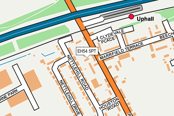 EH54 5PT map - OS OpenMap – Local (Ordnance Survey) EH54 5PT map - OS OpenMap – Local (Ordnance Survey)