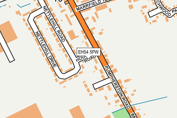 EH54 5PW map - OS OpenMap – Local (Ordnance Survey) EH54 5PW map - OS OpenMap – Local (Ordnance Survey)