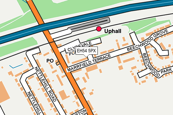EH54 5PX map - OS OpenMap – Local (Ordnance Survey) EH54 5PX map - OS OpenMap – Local (Ordnance Survey)