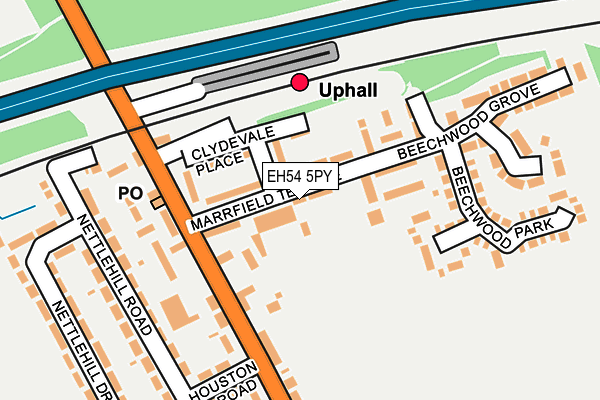 EH54 5PY map - OS OpenMap – Local (Ordnance Survey) EH54 5PY map - OS OpenMap – Local (Ordnance Survey)