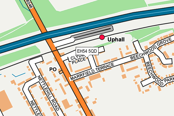 EH54 5QD map - OS OpenMap – Local (Ordnance Survey) EH54 5QD map - OS OpenMap – Local (Ordnance Survey)