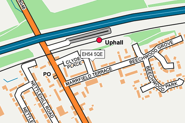 EH54 5QE map - OS OpenMap – Local (Ordnance Survey) EH54 5QE map - OS OpenMap – Local (Ordnance Survey)
