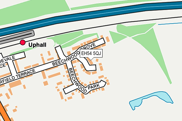 EH54 5QJ map - OS OpenMap – Local (Ordnance Survey) EH54 5QJ map - OS OpenMap – Local (Ordnance Survey)