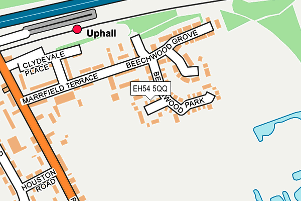 EH54 5QQ map - OS OpenMap – Local (Ordnance Survey) EH54 5QQ map - OS OpenMap – Local (Ordnance Survey)