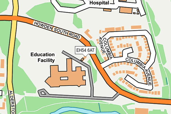 EH54 6AT map - OS OpenMap – Local (Ordnance Survey) EH54 6AT map - OS OpenMap – Local (Ordnance Survey)