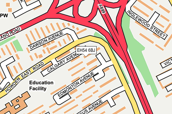 EH54 6BJ map - OS OpenMap – Local (Ordnance Survey) EH54 6BJ map - OS OpenMap – Local (Ordnance Survey)