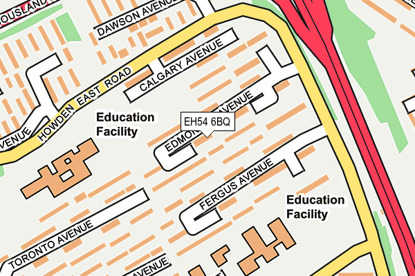 EH54 6BQ map - OS OpenMap – Local (Ordnance Survey) EH54 6BQ map - OS OpenMap – Local (Ordnance Survey)