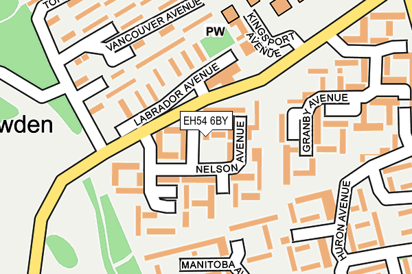 EH54 6BY map - OS OpenMap – Local (Ordnance Survey) EH54 6BY map - OS OpenMap – Local (Ordnance Survey)