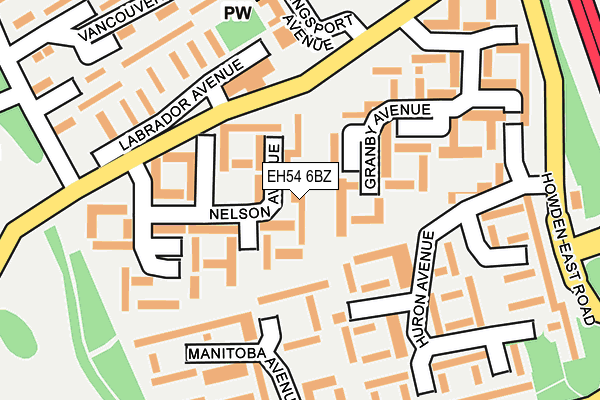 EH54 6BZ map - OS OpenMap – Local (Ordnance Survey) EH54 6BZ map - OS OpenMap – Local (Ordnance Survey)