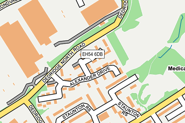 EH54 6DB map - OS OpenMap – Local (Ordnance Survey) EH54 6DB map - OS OpenMap – Local (Ordnance Survey)
