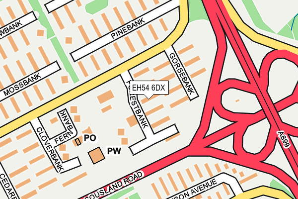 EH54 6DX maps, stats, and open data