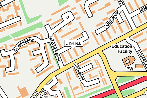 EH54 6EE map - OS OpenMap – Local (Ordnance Survey) EH54 6EE map - OS OpenMap – Local (Ordnance Survey)
