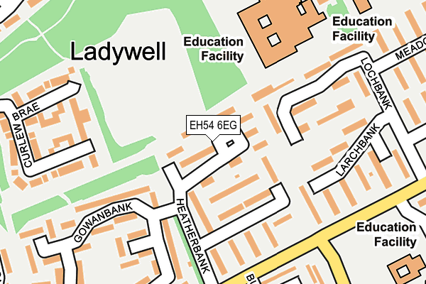 EH54 6EG map - OS OpenMap – Local (Ordnance Survey) EH54 6EG map - OS OpenMap – Local (Ordnance Survey)
