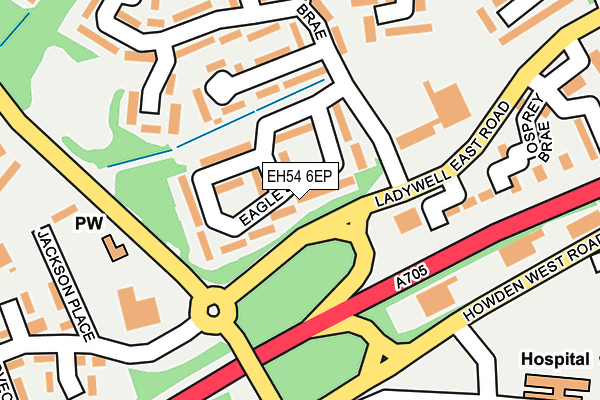 EH54 6EP map - OS OpenMap – Local (Ordnance Survey) EH54 6EP map - OS OpenMap – Local (Ordnance Survey)