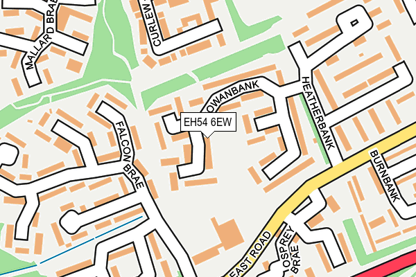 EH54 6EW map - OS OpenMap – Local (Ordnance Survey) EH54 6EW map - OS OpenMap – Local (Ordnance Survey)