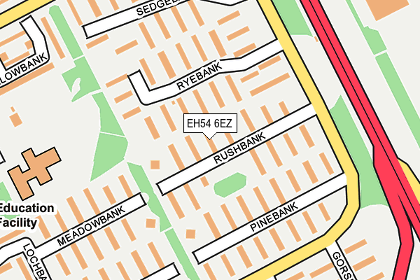 EH54 6EZ map - OS OpenMap – Local (Ordnance Survey) EH54 6EZ map - OS OpenMap – Local (Ordnance Survey)
