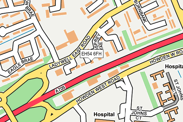 EH54 6FH map - OS OpenMap – Local (Ordnance Survey) EH54 6FH map - OS OpenMap – Local (Ordnance Survey)