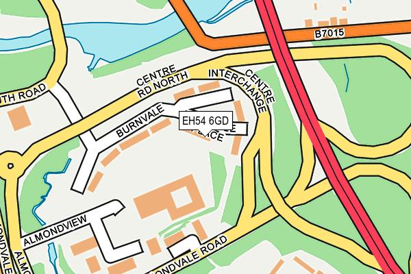 EH54 6GD map - OS OpenMap – Local (Ordnance Survey) EH54 6GD map - OS OpenMap – Local (Ordnance Survey)