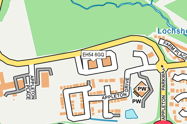 EH54 6GQ map - OS OpenMap – Local (Ordnance Survey) EH54 6GQ map - OS OpenMap – Local (Ordnance Survey)