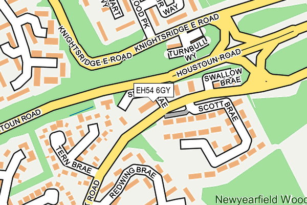 EH54 6GY map - OS OpenMap – Local (Ordnance Survey) EH54 6GY map - OS OpenMap – Local (Ordnance Survey)