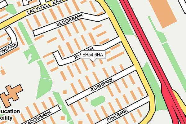 EH54 6HA map - OS OpenMap – Local (Ordnance Survey) EH54 6HA map - OS OpenMap – Local (Ordnance Survey)