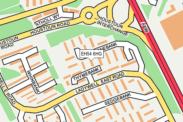 EH54 6HG map - OS OpenMap – Local (Ordnance Survey) EH54 6HG map - OS OpenMap – Local (Ordnance Survey)