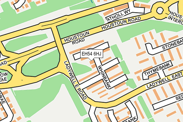 EH54 6HJ map - OS OpenMap – Local (Ordnance Survey) EH54 6HJ map - OS OpenMap – Local (Ordnance Survey)