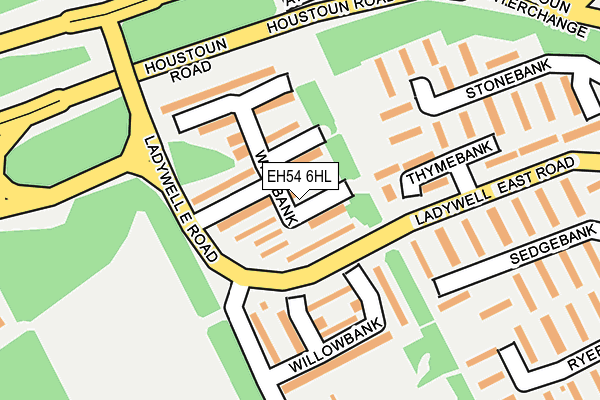 EH54 6HL map - OS OpenMap – Local (Ordnance Survey) EH54 6HL map - OS OpenMap – Local (Ordnance Survey)