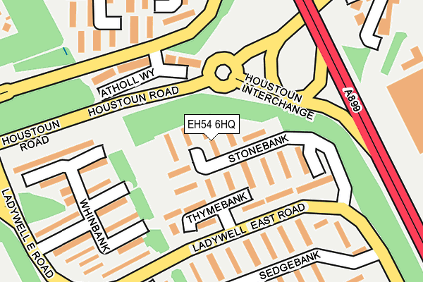 EH54 6HQ map - OS OpenMap – Local (Ordnance Survey) EH54 6HQ map - OS OpenMap – Local (Ordnance Survey)