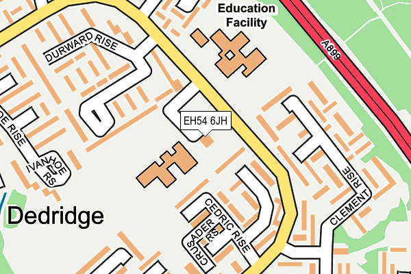 EH54 6JH map - OS OpenMap – Local (Ordnance Survey) EH54 6JH map - OS OpenMap – Local (Ordnance Survey)