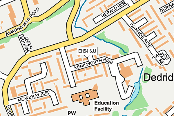 EH54 6JJ map - OS OpenMap – Local (Ordnance Survey) EH54 6JJ map - OS OpenMap – Local (Ordnance Survey)