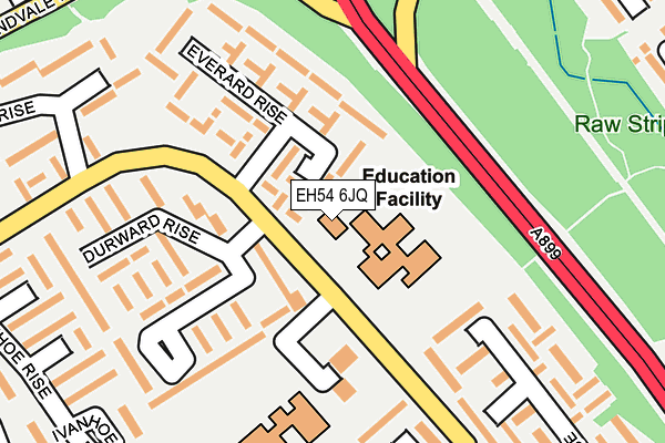 EH54 6JQ map - OS OpenMap – Local (Ordnance Survey) EH54 6JQ map - OS OpenMap – Local (Ordnance Survey)