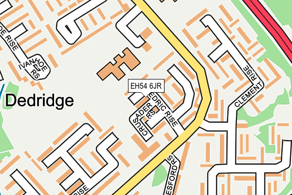 EH54 6JR map - OS OpenMap – Local (Ordnance Survey) EH54 6JR map - OS OpenMap – Local (Ordnance Survey)