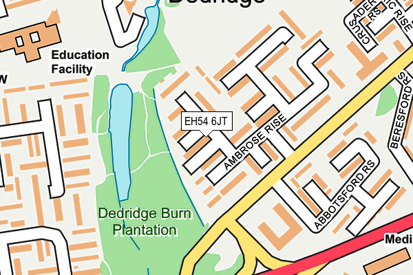 EH54 6JT map - OS OpenMap – Local (Ordnance Survey) EH54 6JT map - OS OpenMap – Local (Ordnance Survey)