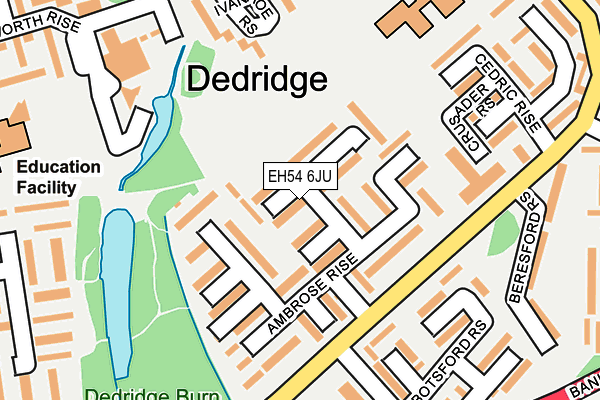 EH54 6JU map - OS OpenMap – Local (Ordnance Survey) EH54 6JU map - OS OpenMap – Local (Ordnance Survey)