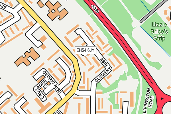 EH54 6JY map - OS OpenMap – Local (Ordnance Survey) EH54 6JY map - OS OpenMap – Local (Ordnance Survey)
